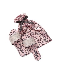 Домашние тапочки Victoria’s Secret Pink Leopard Slippers Velvet Rhinestones Slides