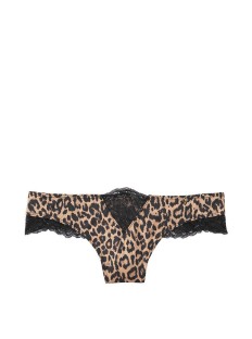 Трусики стринги VS Very Sexy Micro Lace Inset Thong panty Leopard