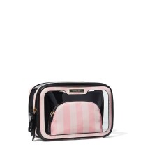 Косметичка 3в1 Victoria's Secret Beauty Bag Pink Stripe