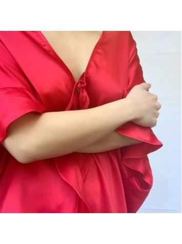Халат Victoria's Secret Flounce Sleeve Satin Love Print