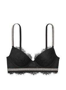 Комплект белья Victoria's Secret Very Sexy Crystal strap Black Lace bra