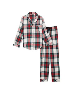 Піжама Victoria's Secret Flannel Long PJ Set Print