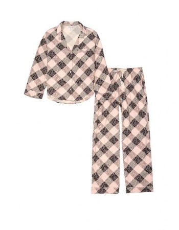 Пижама Victoria’s Secret Flannel Long PJ Set Animal print