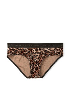 Трусики VICTORIA'S SECRET Logo Cotton Hiphugger Panty Spotted Leopard