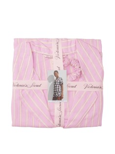 Рожева піжама Victoria's Secret Flannel Shimmer Short Pj Set