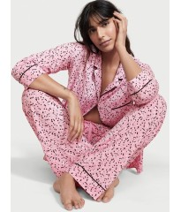 Піжама Victoria's Secret Modal Long PJ Set Pink Hearts