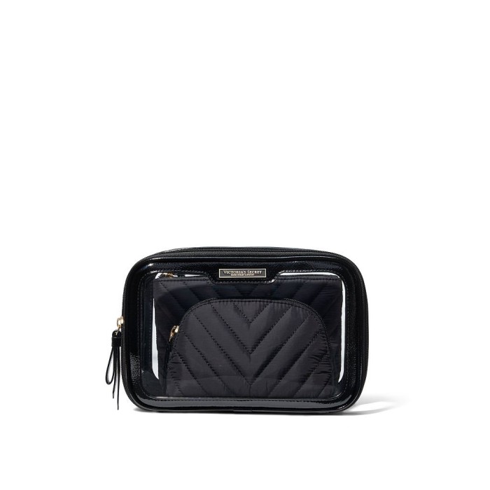 Косметичка 3в1 Victoria's Secret Beauty Bag Black Lily