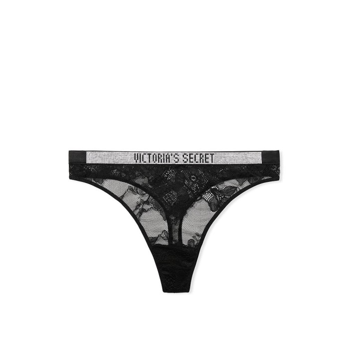 Трусики Стринги Shine Strap Lace High-Leg Thong Panty
