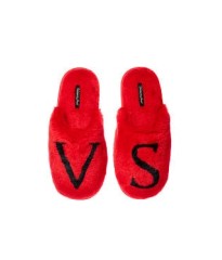 Домашні капці VS Red Closed Toe Faux Fur Slipper