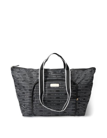 Пляжная сумка Виктория Сикрет Black Packable Tote