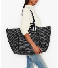 Пляжная сумка Виктория Сикрет Black Packable Tote