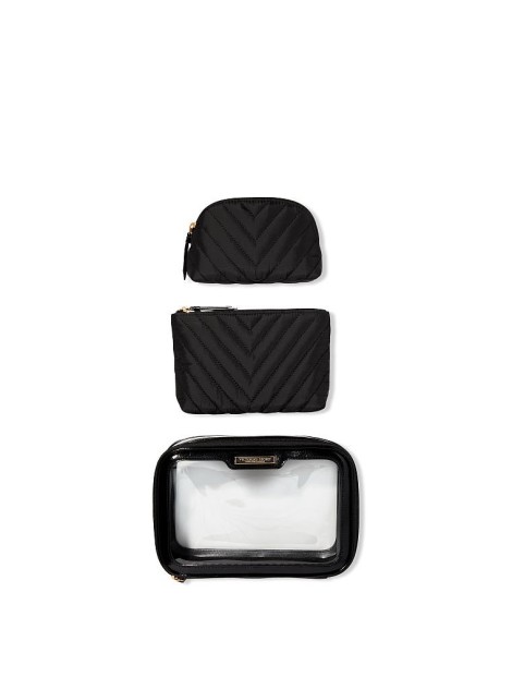 Косметичка 3в1 Victoria's Secret Beauty Bag Black Lily
