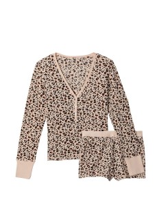 Піжама Victoria's Secret Thermal Short PJ Set Leopard