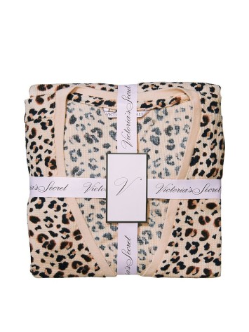 Піжама Victoria's Secret Thermal Short PJ Set Leopard