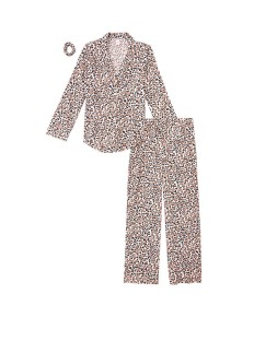 Пижама Victoria’s Secret Flannel Long PJ Set Leopard
