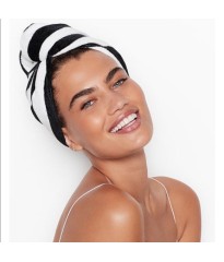 Рушник для волосся та пляжу - комплект Вікторія Сікрет Striped Towel