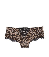 Трусики чики Victoria's Secret Very Sexy Lace Cheeky Panty  Black Leopard