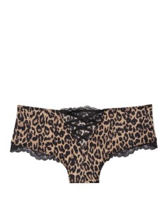 Трусики чики Victoria's Secret Very Sexy Lace Cheeky Panty Black Leopard