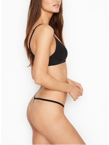 Трусики Victoria's Secret Very Sexy V-string panty Black Pressed Floral