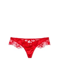 Комплект білизни червоний Victoria's Secret LUXE LINGERIE UNLINED FLORAL EMBROIDERED LIPSTICK