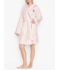 Халат Hooded Short Cozy Robe Pink Stripe