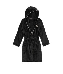 Халат Hooded Short Cozy Robe Black