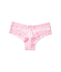 Трусики VS Lace Waist Cheeky Panty Rainbow stripe