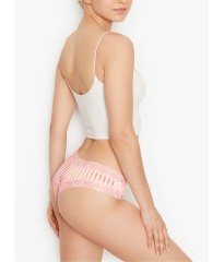 Трусики VS Lace Waist Cheeky Panty Rainbow stripe