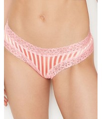 Трусики VS Lace Waist Cheeky Panty Rainbow stripe