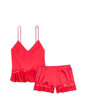 Пижама Victoria’s Secret Red Lace Cami PJ Set