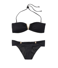 Купальник Вікторія Сікрет V-hardware Bandeau & Venice Cheeky Swim Bottom