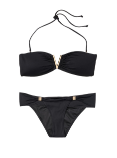 Купальник Вікторія Сікрет V-hardware Bandeau & Venice Cheeky Swim Bottom