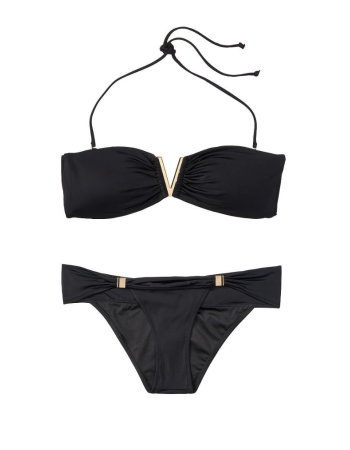 Купальник Вікторія Сікрет V-hardware Bandeau & Venice Cheeky Swim Bottom