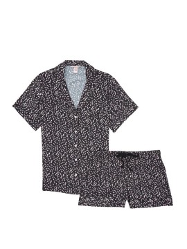 Сатиновая пижама VS Satin Short Pj set Hearts