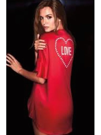 Халат Victoria's Secret Flounce Sleeve Satin Love Print