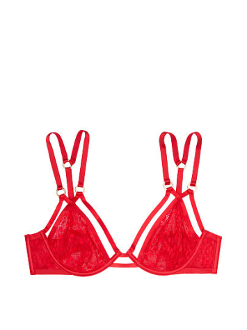 Комплект білизни Victorias Secret VERY SEXY Unlined Plunge Bra & Strappy Brazilian panty