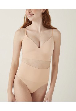 Трусики стрінги No Show PINK Seamless Shape Thong Light Beige