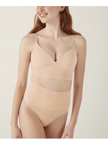 Трусики стрінги No Show PINK Seamless Shape Thong Light Beige