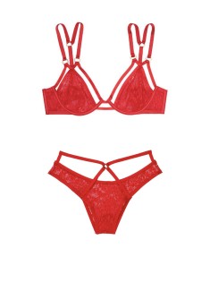 Комплект білизни Victorias Secret VERY SEXY Unlined Plunge Bra & Strappy Brazilian panty