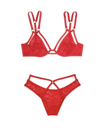 Комплект білизни Victorias Secret VERY SEXY Unlined Plunge Bra & Strappy Brazilian panty