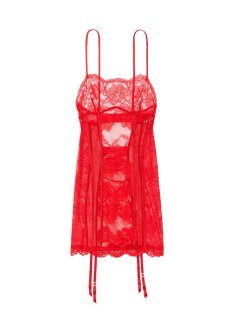 Пеньюар Victorias Secret Mixed Sheer Mesh & Lace Mini Slip