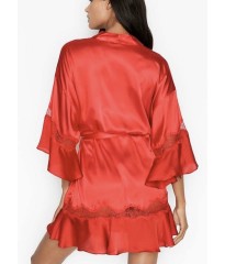 Халат Victoria's Secret satin Red