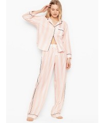 Пижама Виктория Сикрет хлопковая в розовую полоску