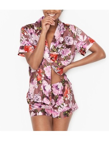 Піжама VS Satin Short PJ Set Flower print