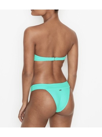 Купальник бандо з пушап Victoria's Secret Twist-Front Bandeau Mint Frost