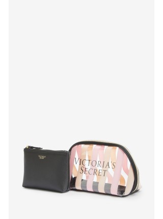 Victoria’s Secret signature stripe beauty bag 2в1
