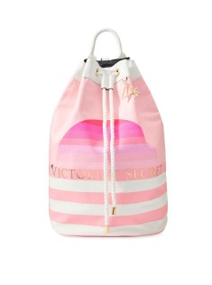 Рюкзак - сумка для пляжу VICTORIAS SECRET STRIPED CINCH BACKPACK