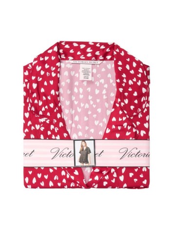 Сатинова піжама VS Satin Short Pj set Red Hearts