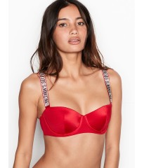 Бюстгальтер Victoria's Secret Lux bra Balconette Embellished Straps RED