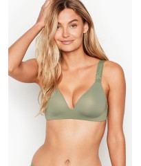 Бюстгальтер Victoria’s Secret Logo Bra Lightly Lined Wireless Green Soutien-Gorgesans